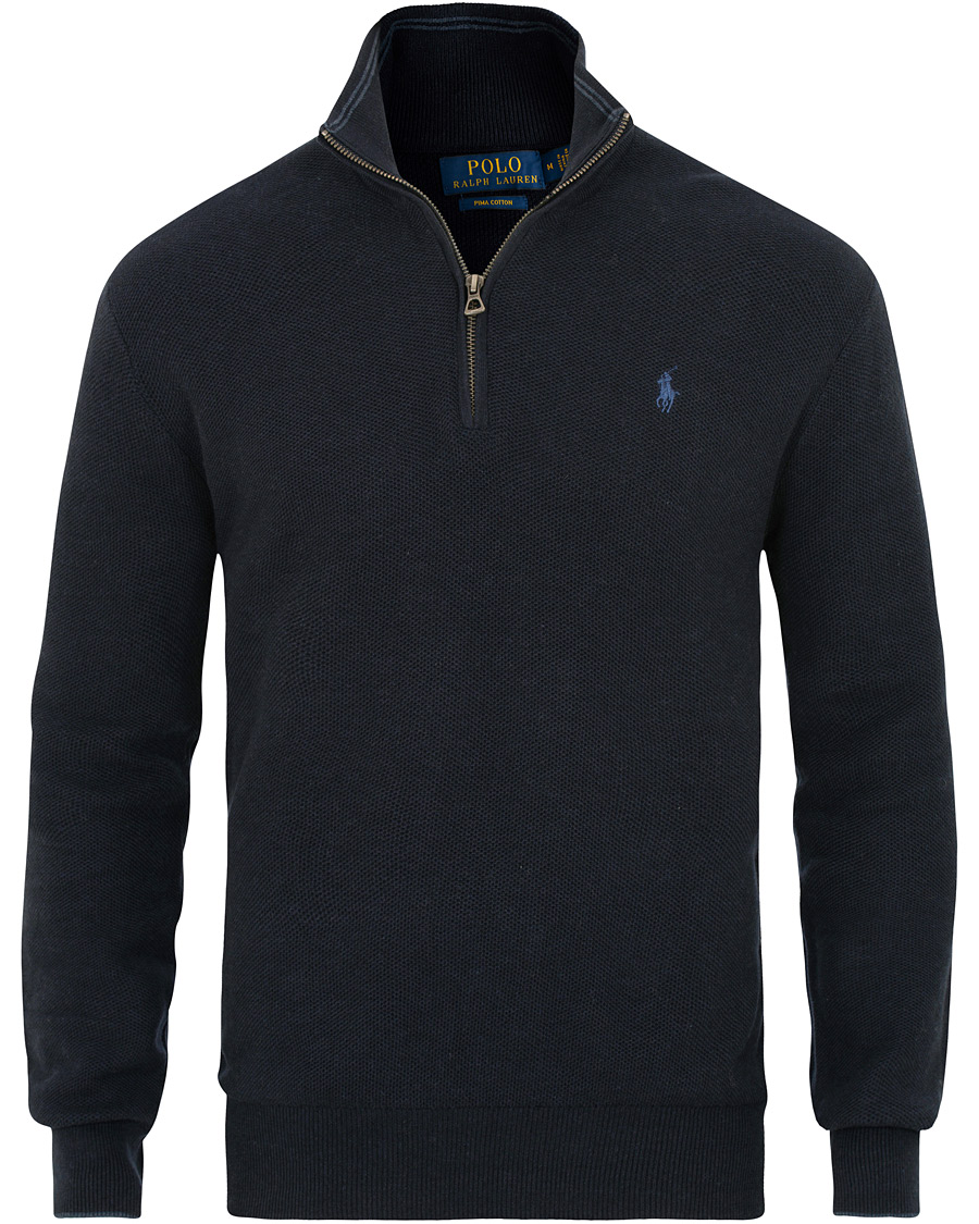 Herre | Gensere | Polo Ralph Lauren | Texture  Half Zip Navy Heather