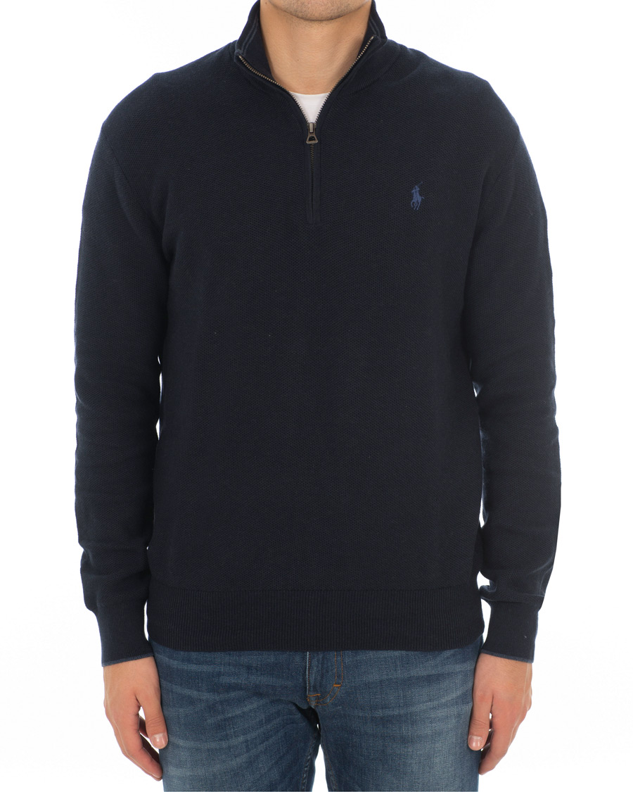 Herre | Gensere | Polo Ralph Lauren | Texture  Half Zip Navy Heather