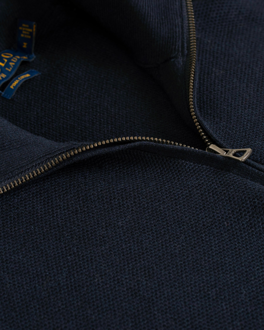 Herre | Gensere | Polo Ralph Lauren | Texture  Half Zip Navy Heather
