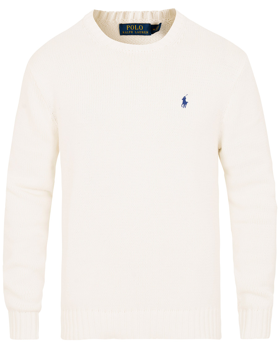 Herre | Gensere | Polo Ralph Lauren | Crisby Cotton Crew Neck White