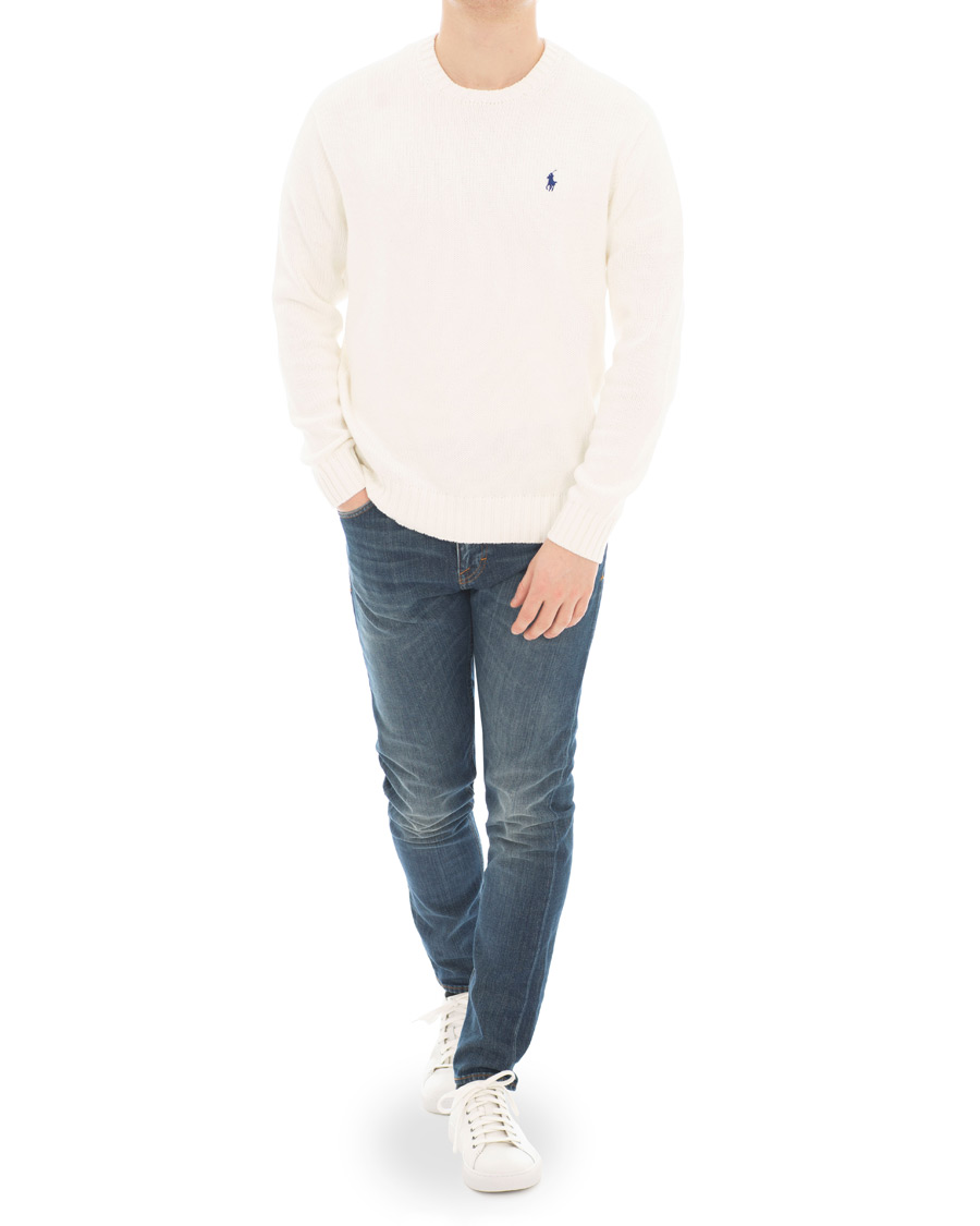 Herre | Gensere | Polo Ralph Lauren | Crisby Cotton Crew Neck White