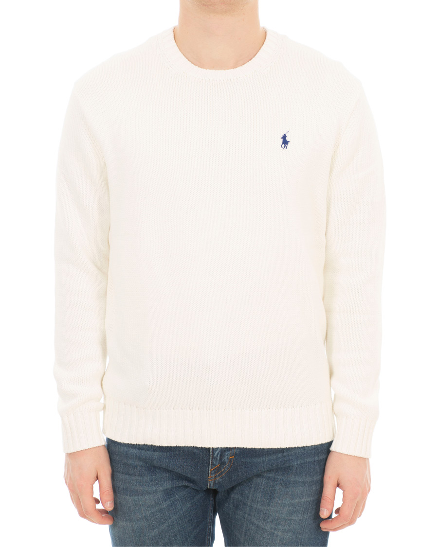 Herre | Gensere | Polo Ralph Lauren | Crisby Cotton Crew Neck White
