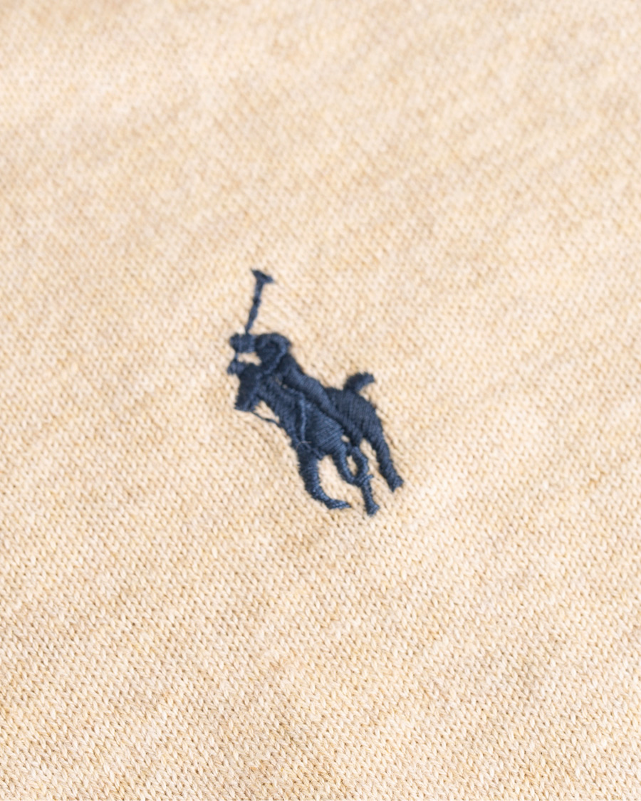 Herre | Gensere | Polo Ralph Lauren | Pima Cotton Crew Neck Pullover Sand Heather