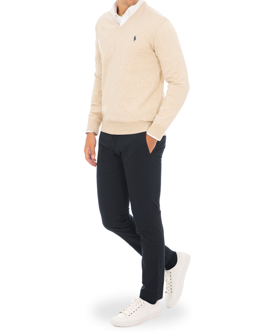Herre | Bukser | Polo Ralph Lauren | Tailored Slim Fit Stretch Hudson Chinos Aviator Navy
