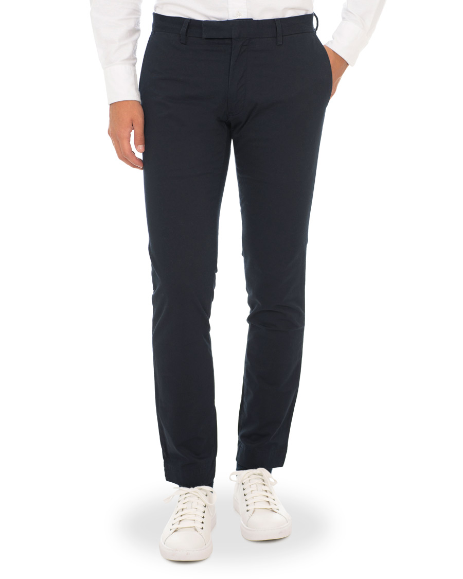 Herre | Bukser | Polo Ralph Lauren | Tailored Slim Fit Stretch Hudson Chinos Aviator Navy