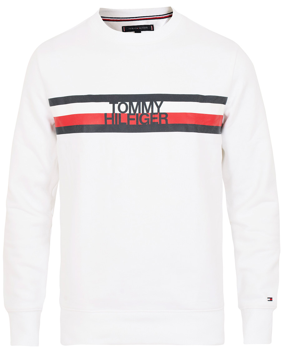 Herre | Gensere | Tommy Hilfiger | Logo Sweatshirt Bright White