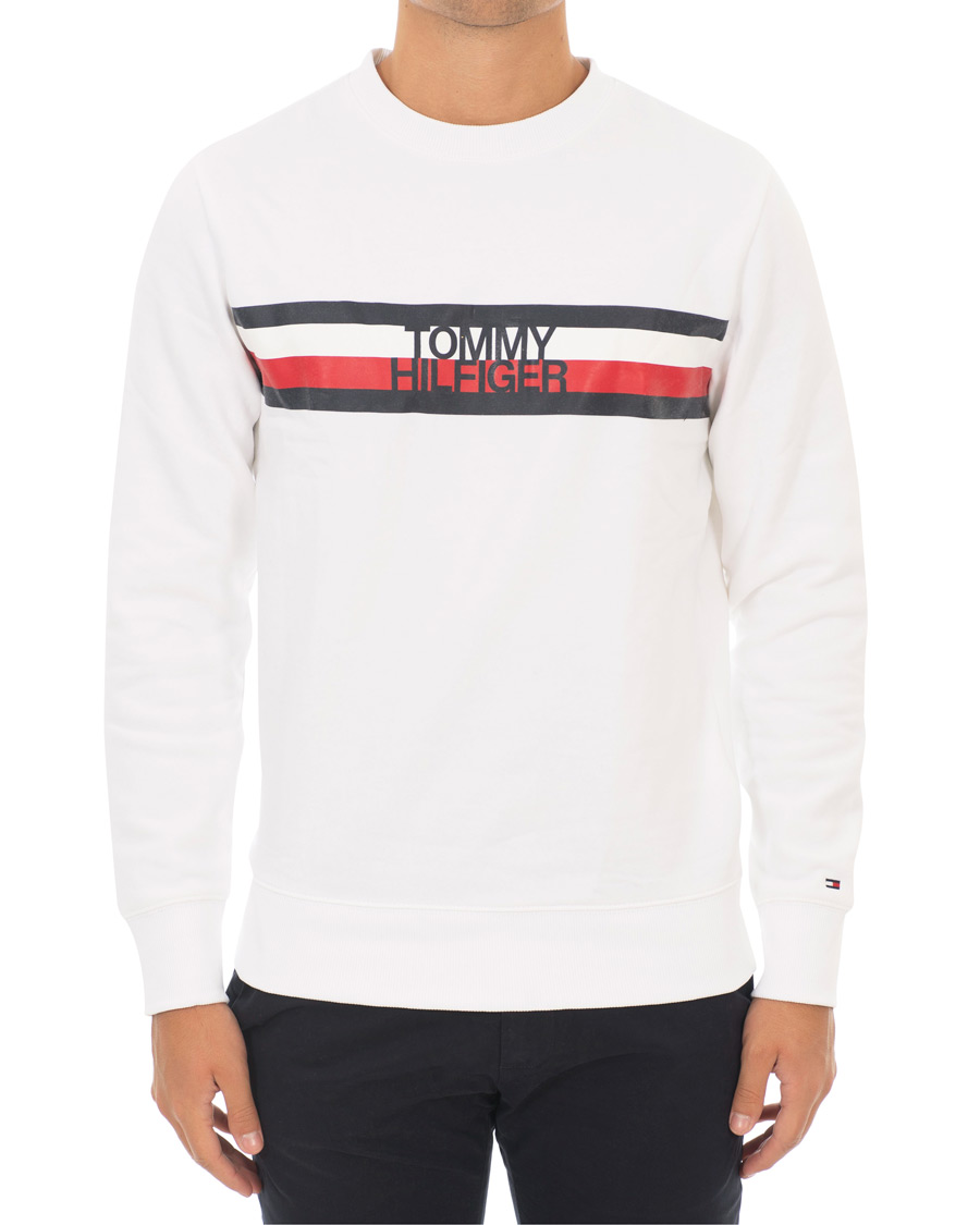 Herre | Gensere | Tommy Hilfiger | Logo Sweatshirt Bright White