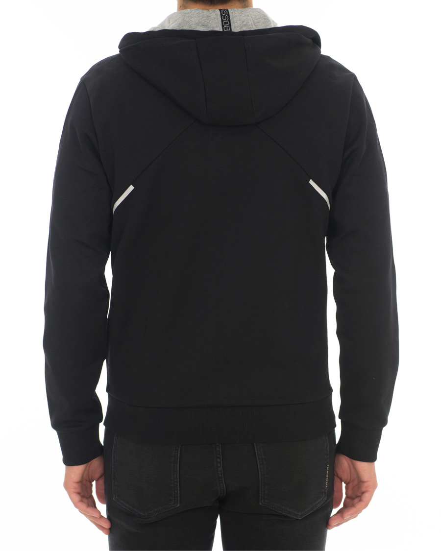 Herre | Gensere | BOSS GREEN | Boss Athleisure Saggy Full Zip Hoodie Black