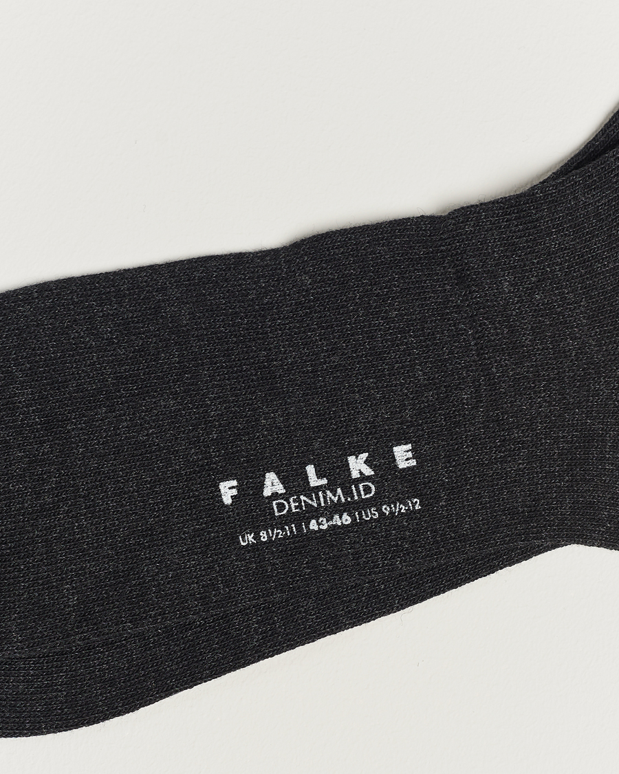 Herre | Undertøy | Falke | Denim ID Jeans Socks Anthracite Melange