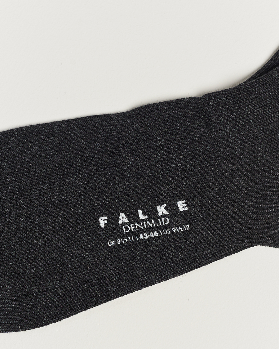 Herre |  | Falke | Denim ID Jeans Socks Anthracite Melange