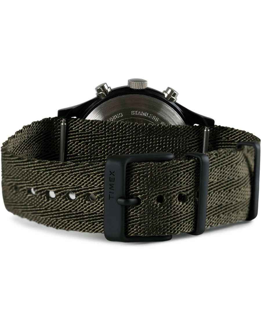 Herre | Timex MK1 Aluminum Chrono 40 Military Weave Black | Timex | MK1 Aluminum Chrono 40 Military Weave Black