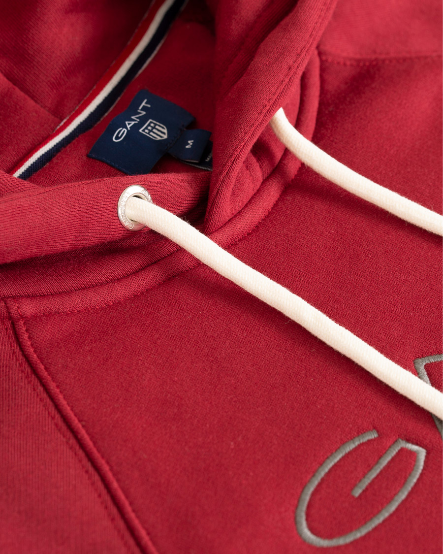 Herre | Gensere | GANT | Shield Hoodie Mahogany Red