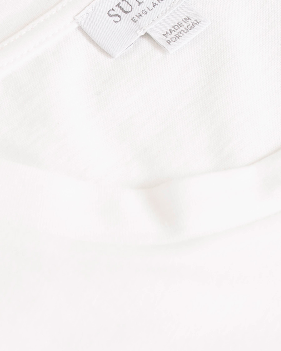 Herre | T-Shirts | Sunspel | Riviera Organic Tee White
