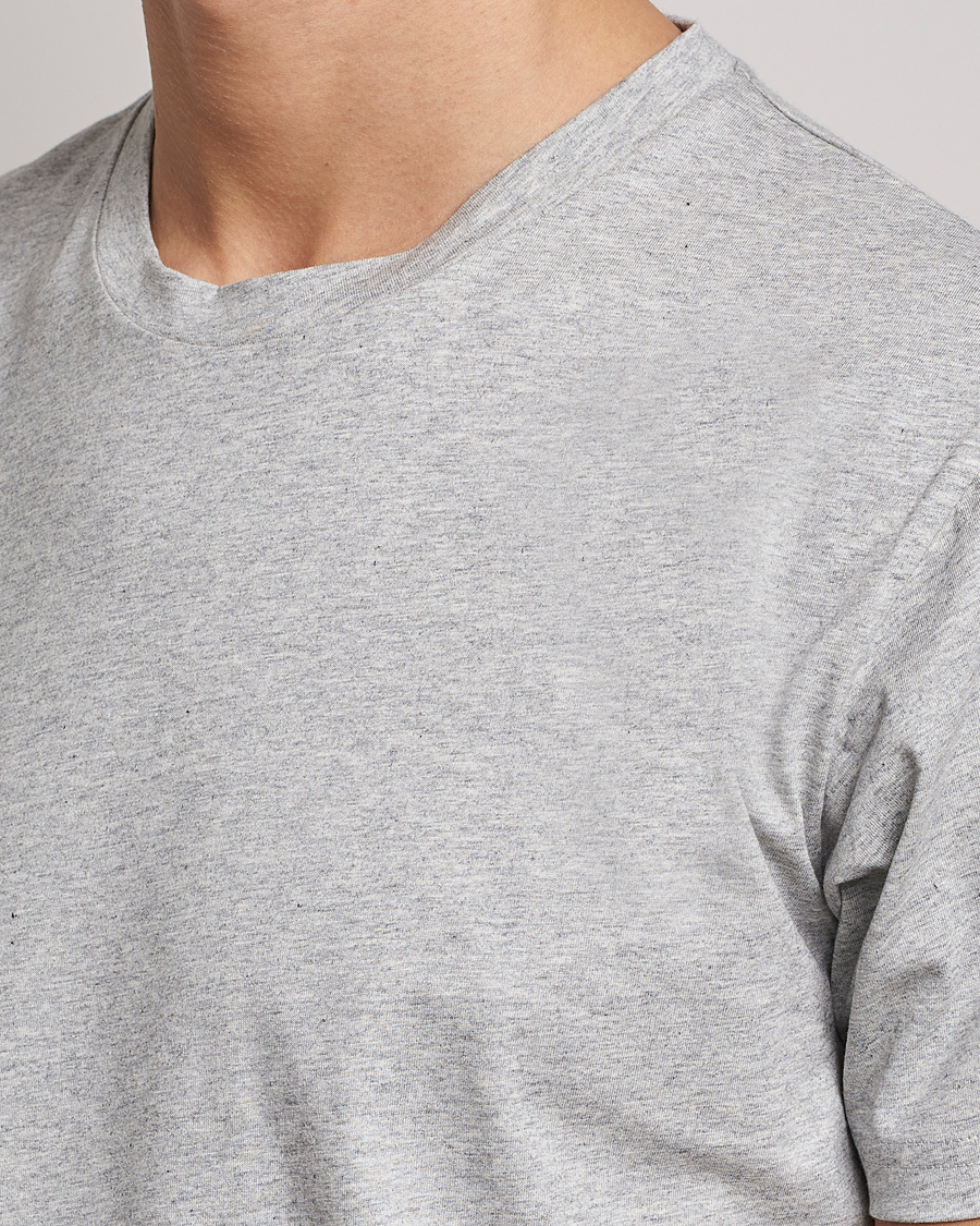 Herre | T-Shirts | Sunspel | Riviera Midweight T-Shirt Grey Melange