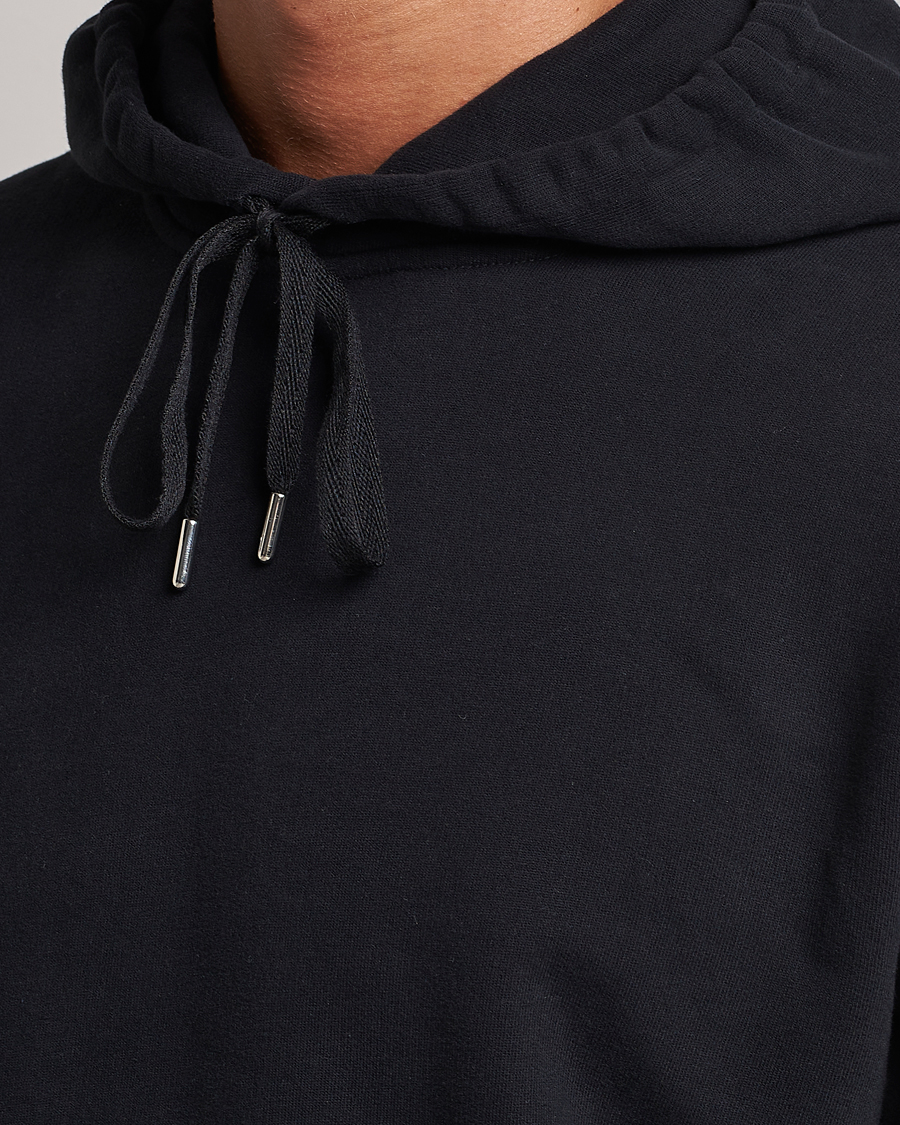Herre | Gensere | Sunspel | Loopback Hoodie Black