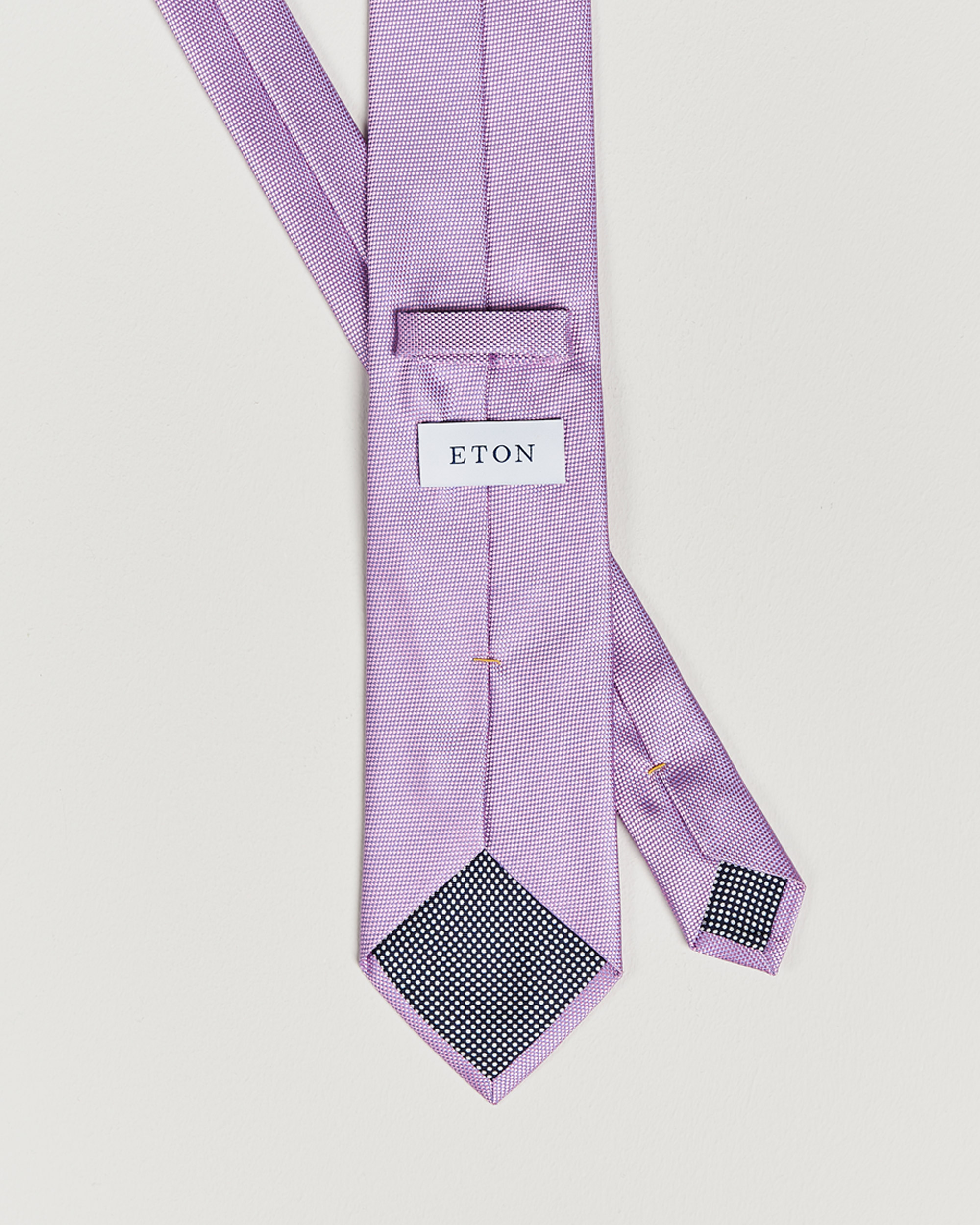 Herre | Slips | Eton | Silk Basket Weave Tie Pink