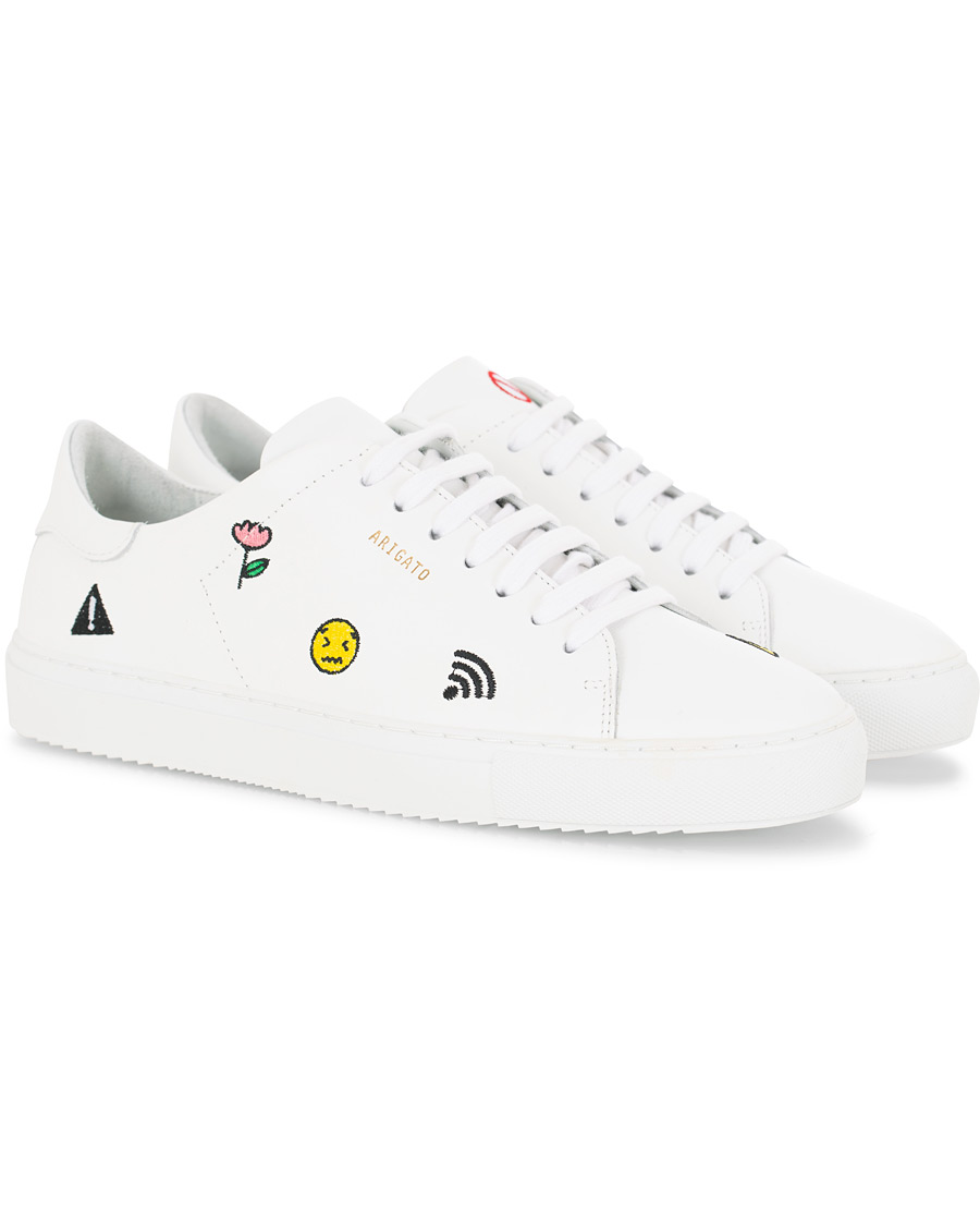 Herre | Axel Arigato Clean 90 Emoji Sneaker White Leather | Axel Arigato | Clean 90 Emoji Sneaker White Leather