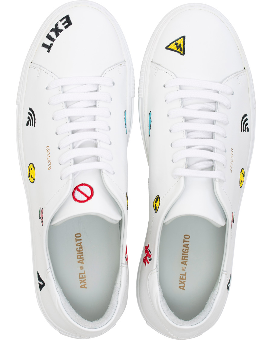 Herre | Axel Arigato Clean 90 Emoji Sneaker White Leather | Axel Arigato | Clean 90 Emoji Sneaker White Leather