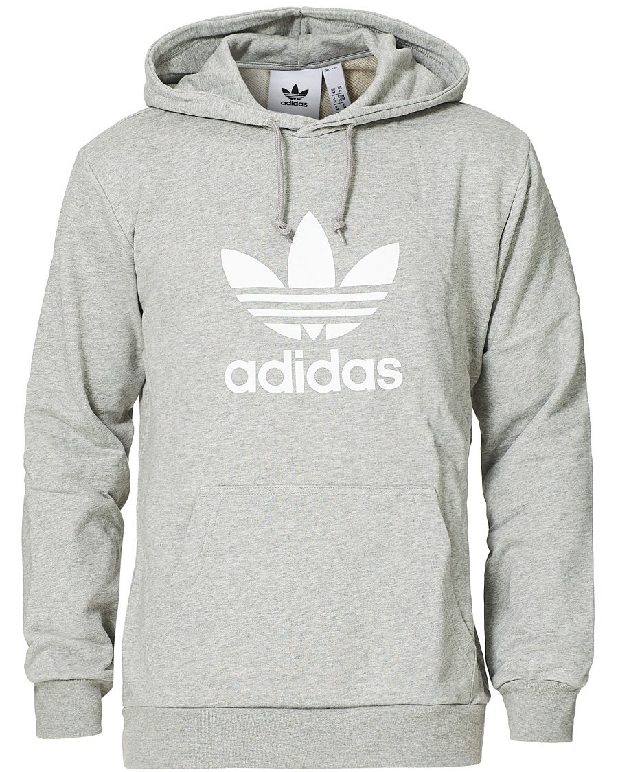 Herre | Gensere | adidas Originals | Trefoil Hoodie Grey Melange