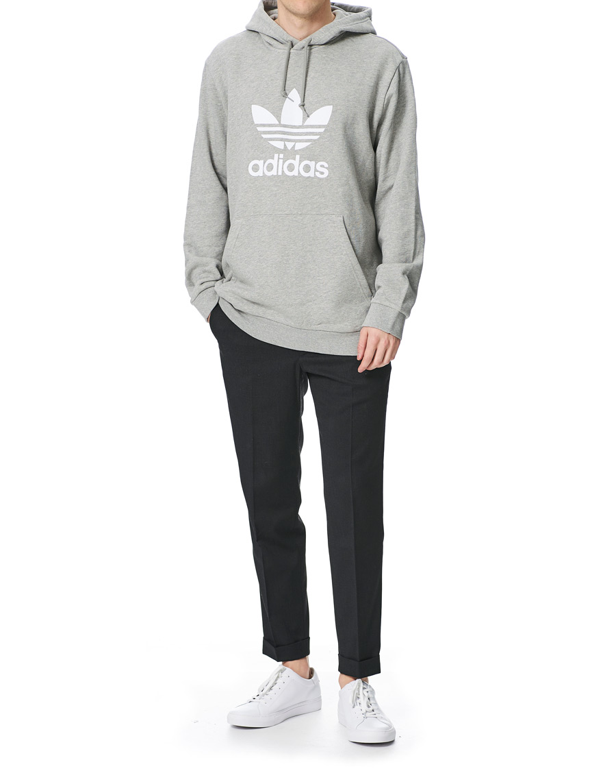 Herre | Gensere | adidas Originals | Trefoil Hoodie Grey Melange