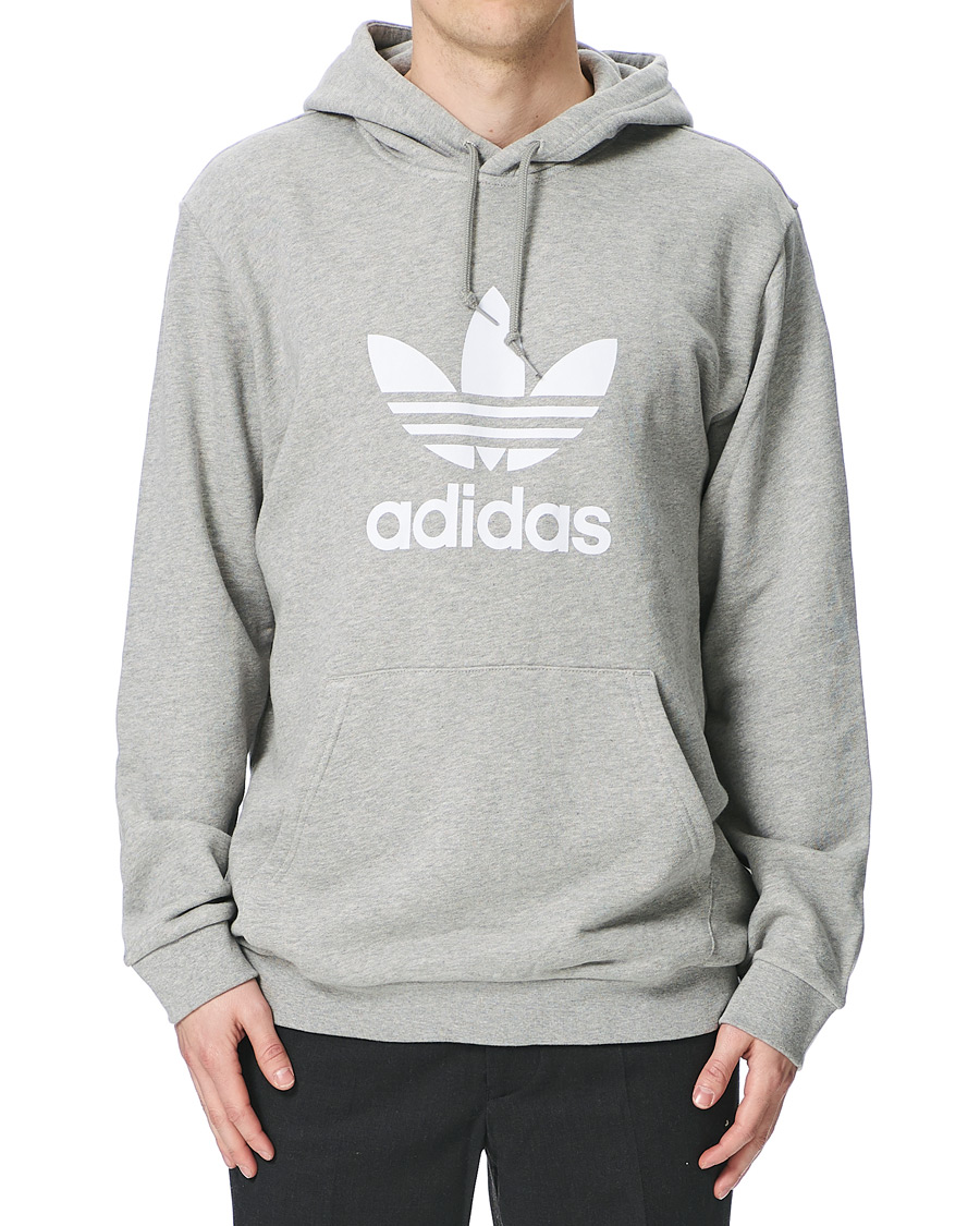 Herre | Gensere | adidas Originals | Trefoil Hoodie Grey Melange