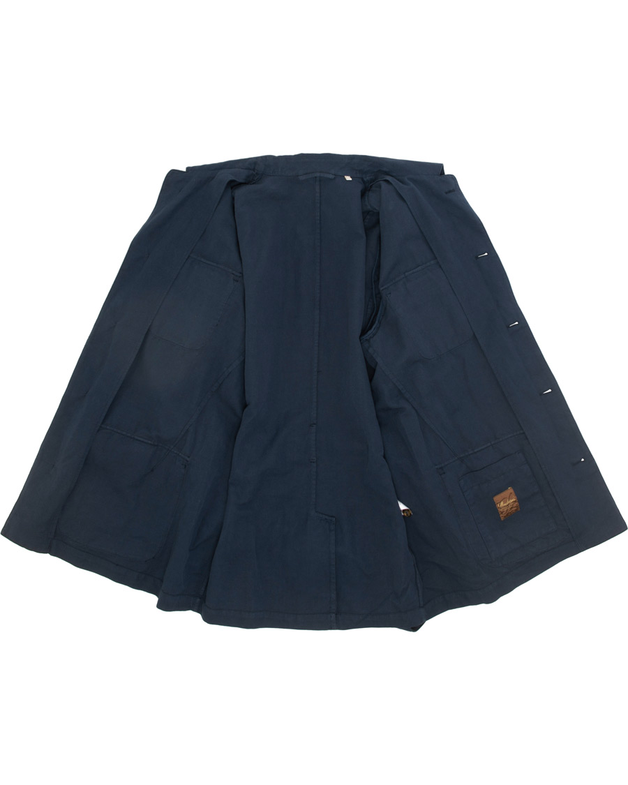 Herre | Jakker | Stenströms | Cotton Linen Field Jacket Navy