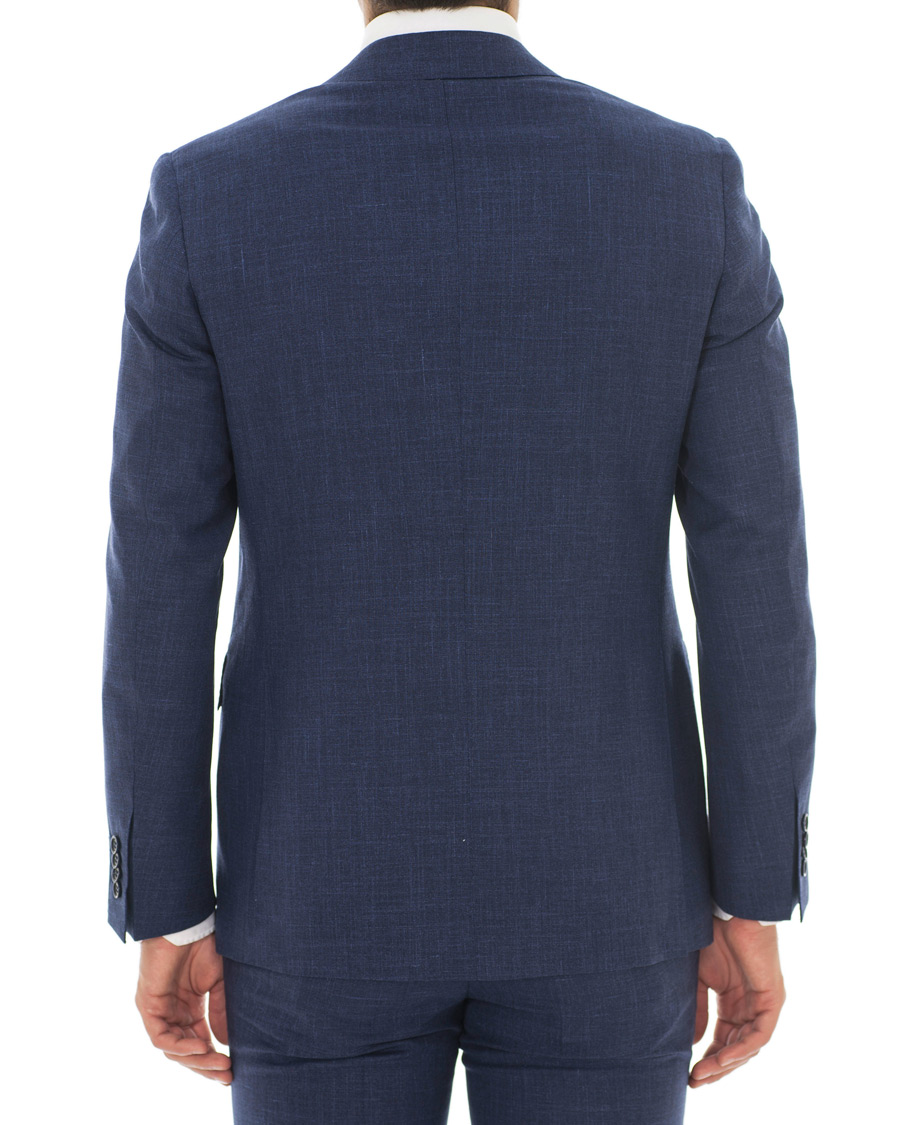 Herre | Dresser | Canali | Capri Wool/Linen Suit Dark Blue