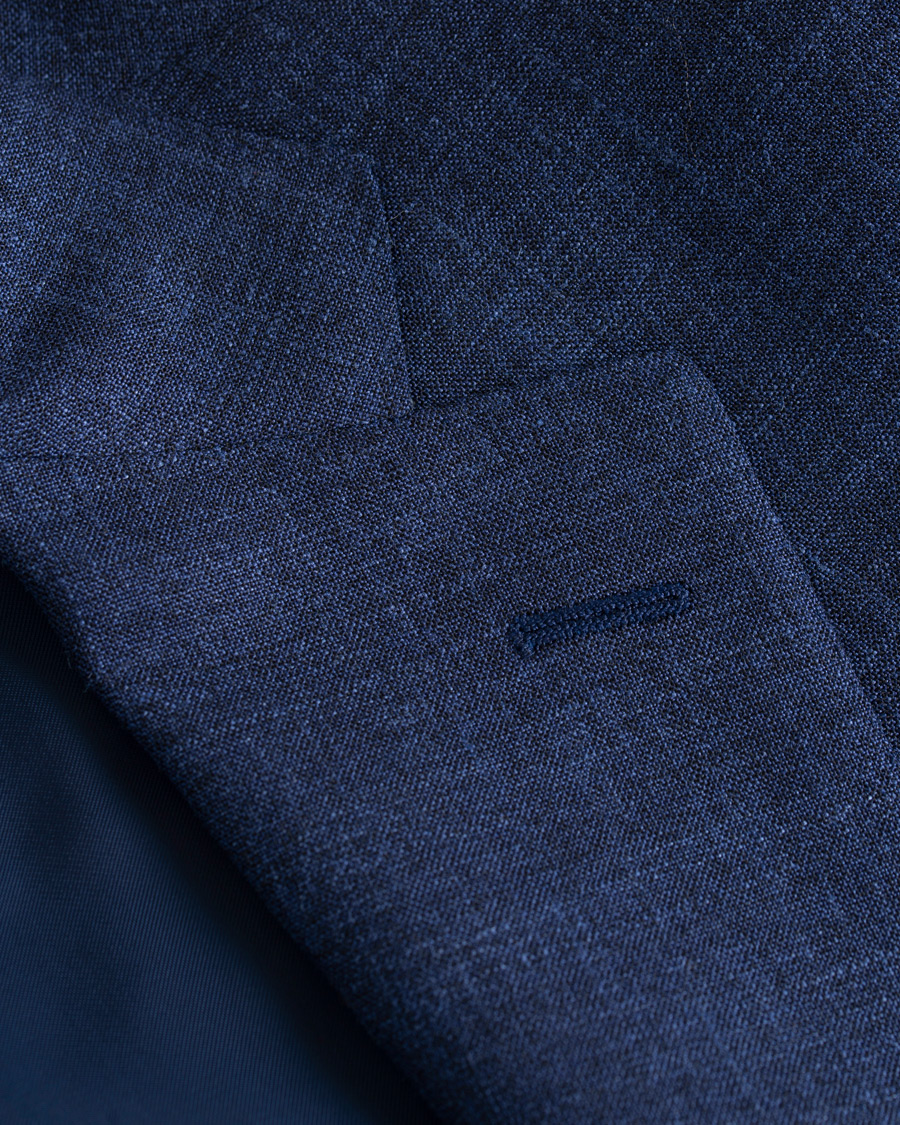 Herre | Dresser | Canali | Capri Wool/Linen Suit Dark Blue