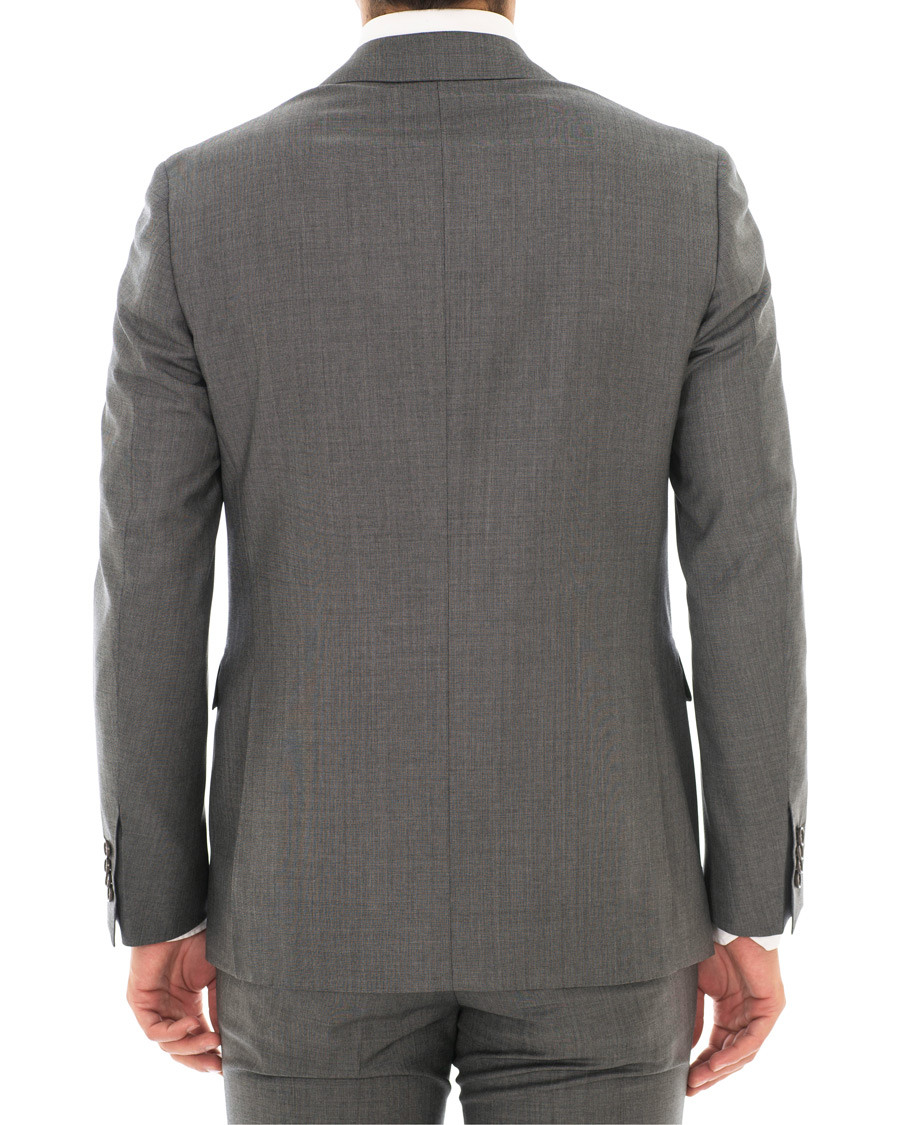 Herre | Dresser | Canali | Capri Wool Shark Skin Suit Grey