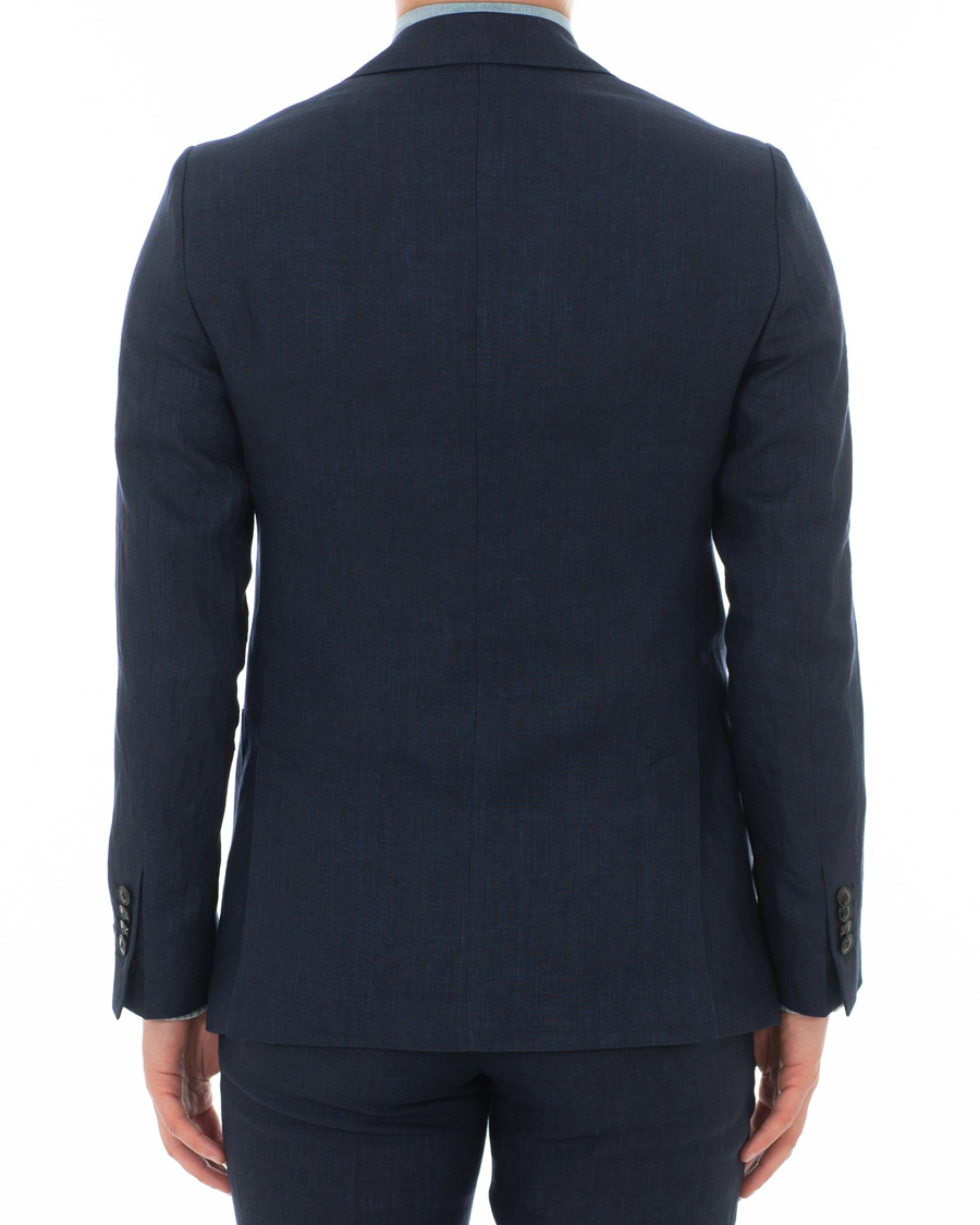 Herre | Dressjakker | Morris Heritage | Frank Linen Blazer Navy