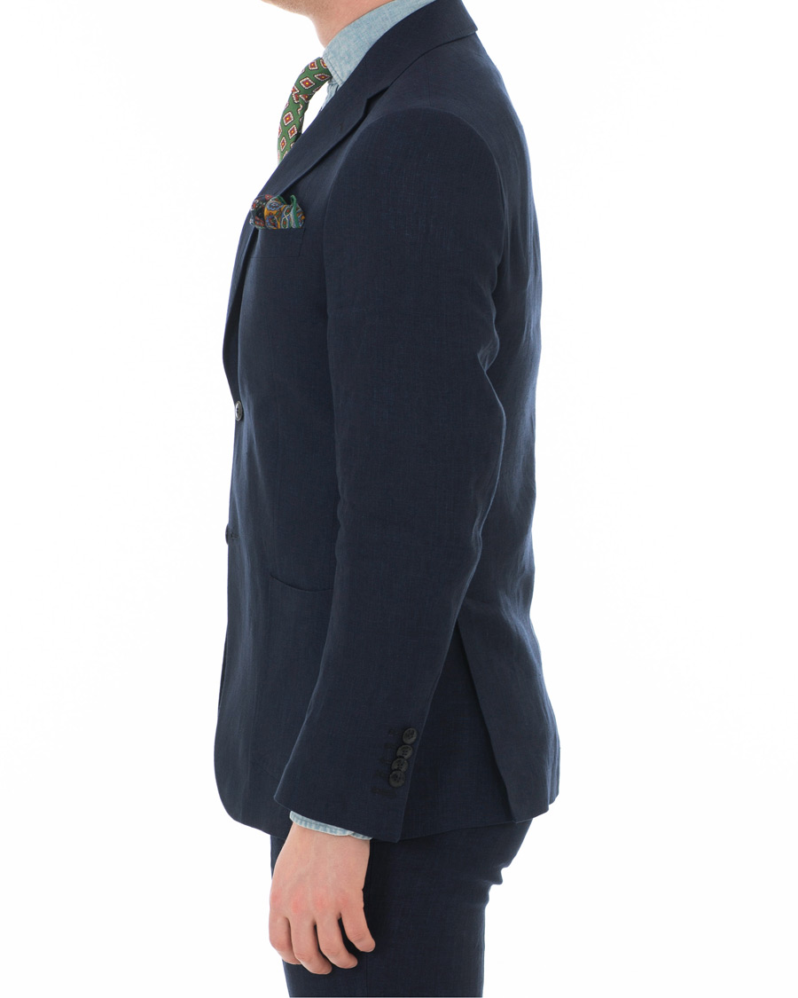 Herre | Dressjakker | Morris Heritage | Frank Linen Blazer Navy