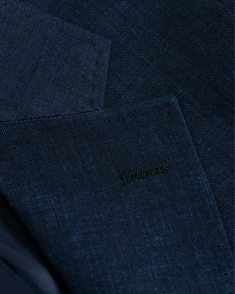 Herre | Dressjakker | Morris Heritage | Frank Linen Blazer Navy