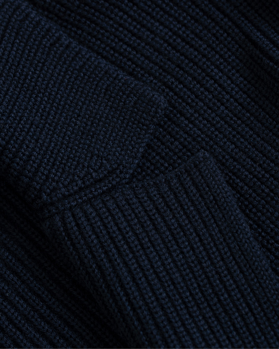 Herre | Gensere | Morris Heritage | Knitted Double Breasted Blazer Navy