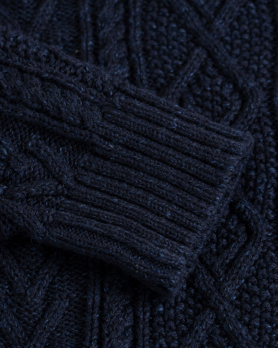 Herre | Gensere | Morris Heritage | Cable Sweater Navy