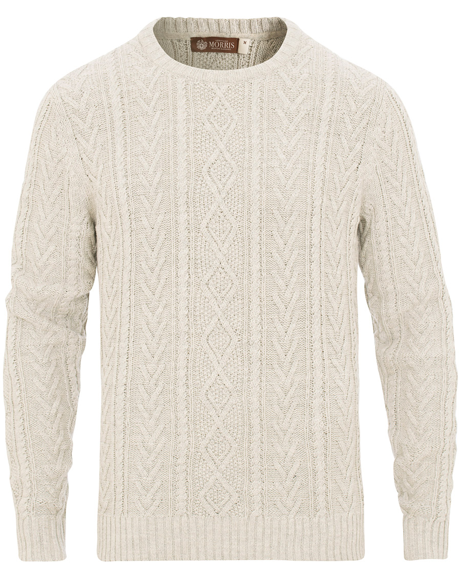 Herre | Gensere | Morris Heritage | Cable Sweater Grey