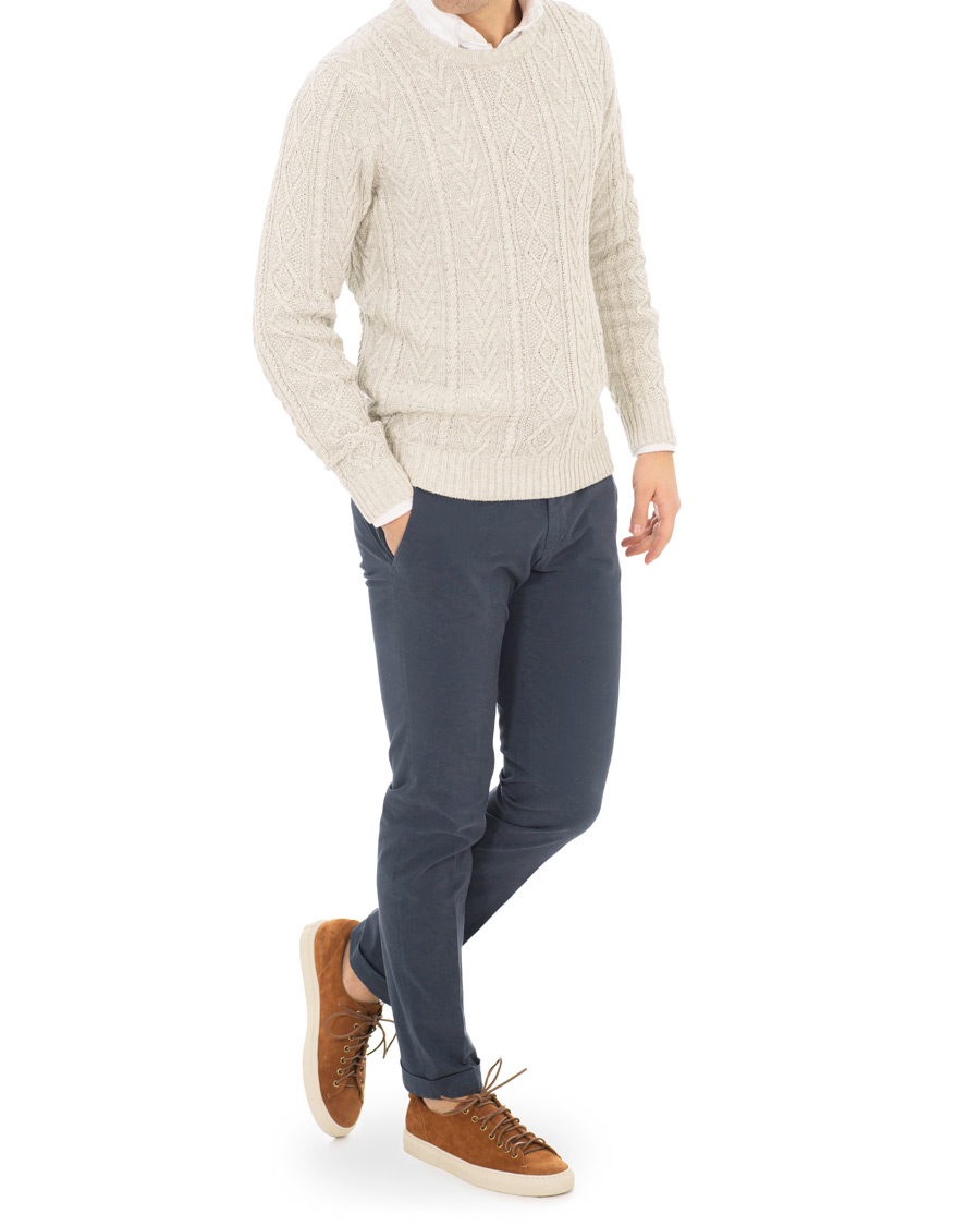 Herre | Gensere | Morris Heritage | Cable Sweater Grey