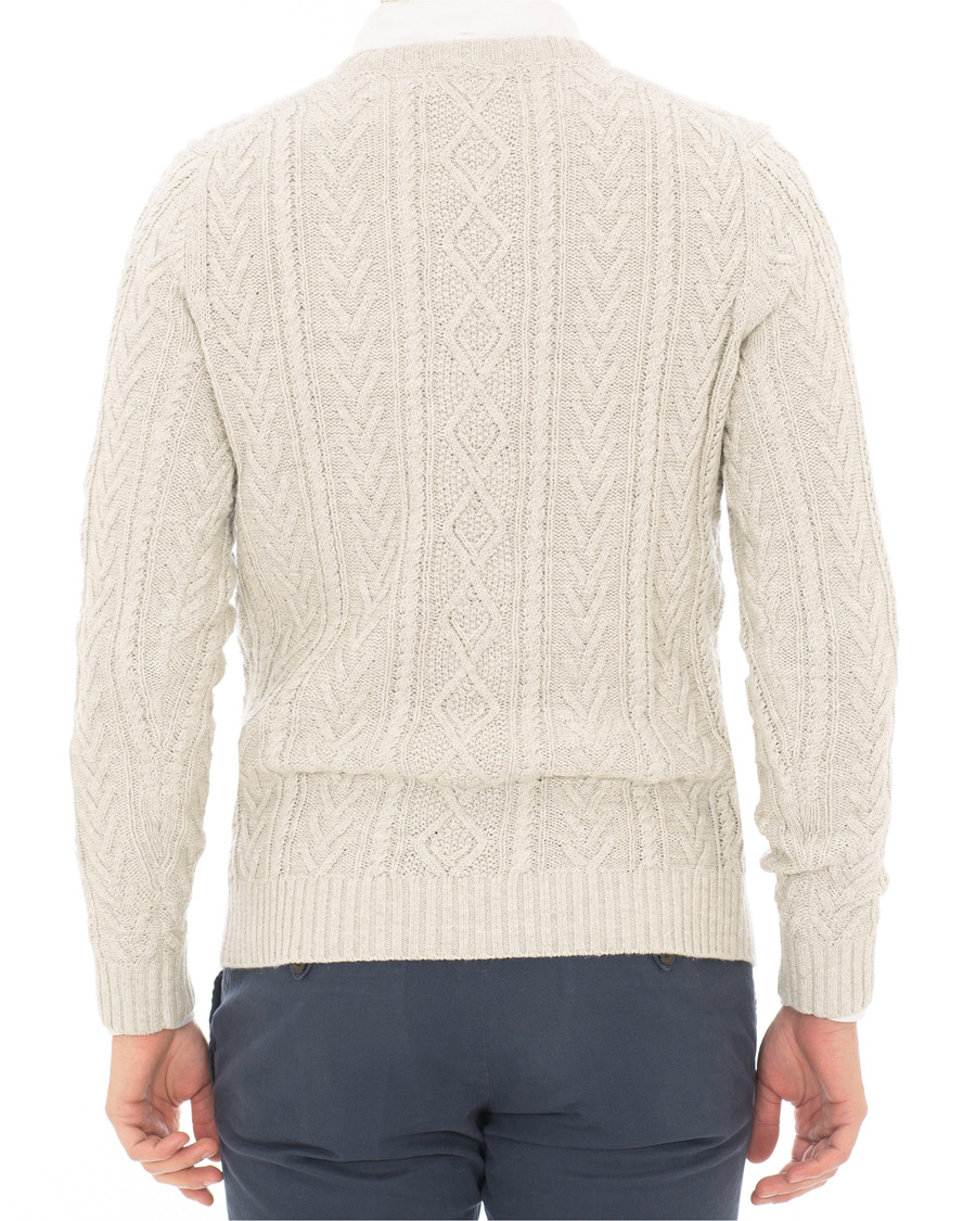 Herre | Gensere | Morris Heritage | Cable Sweater Grey