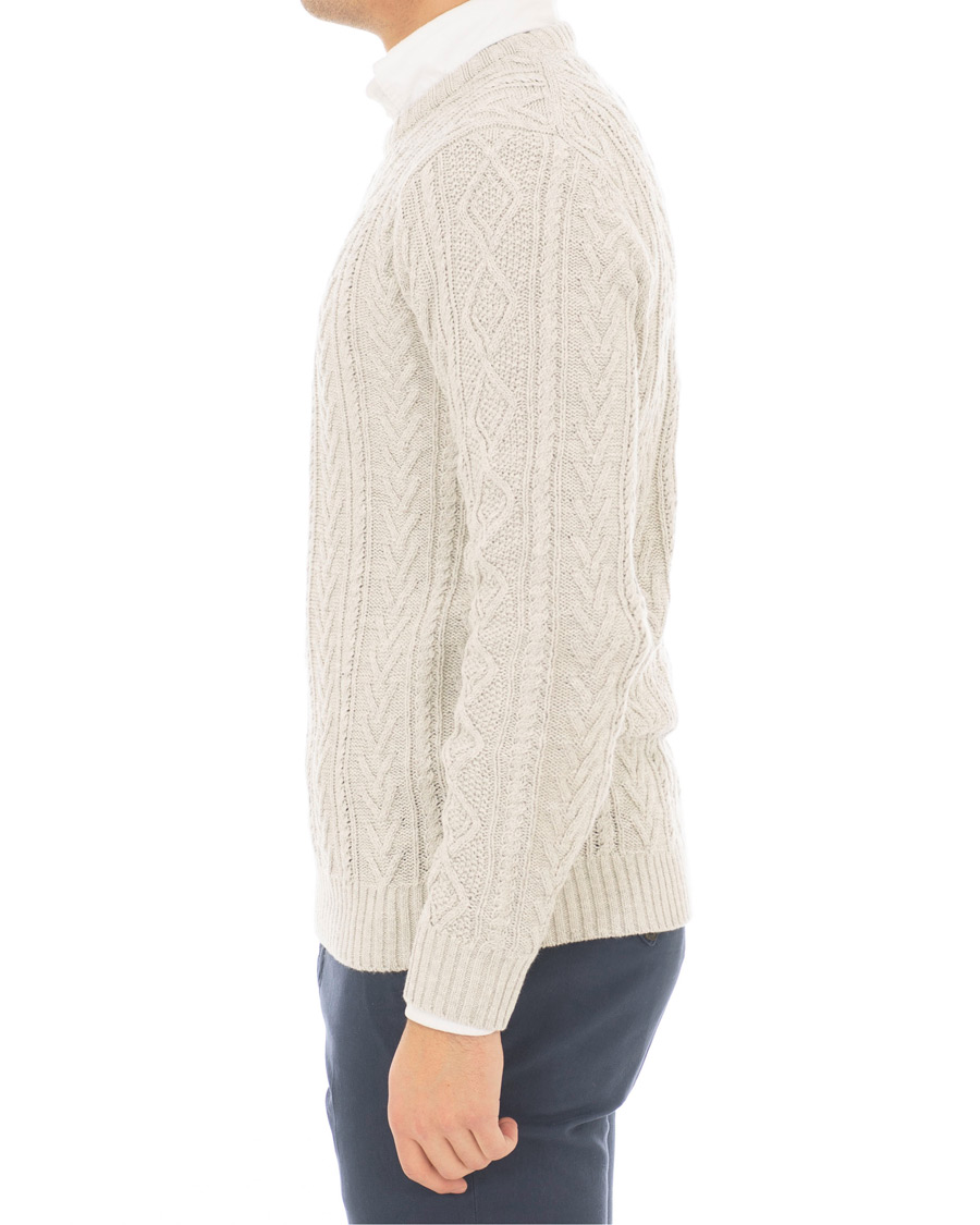Herre | Gensere | Morris Heritage | Cable Sweater Grey