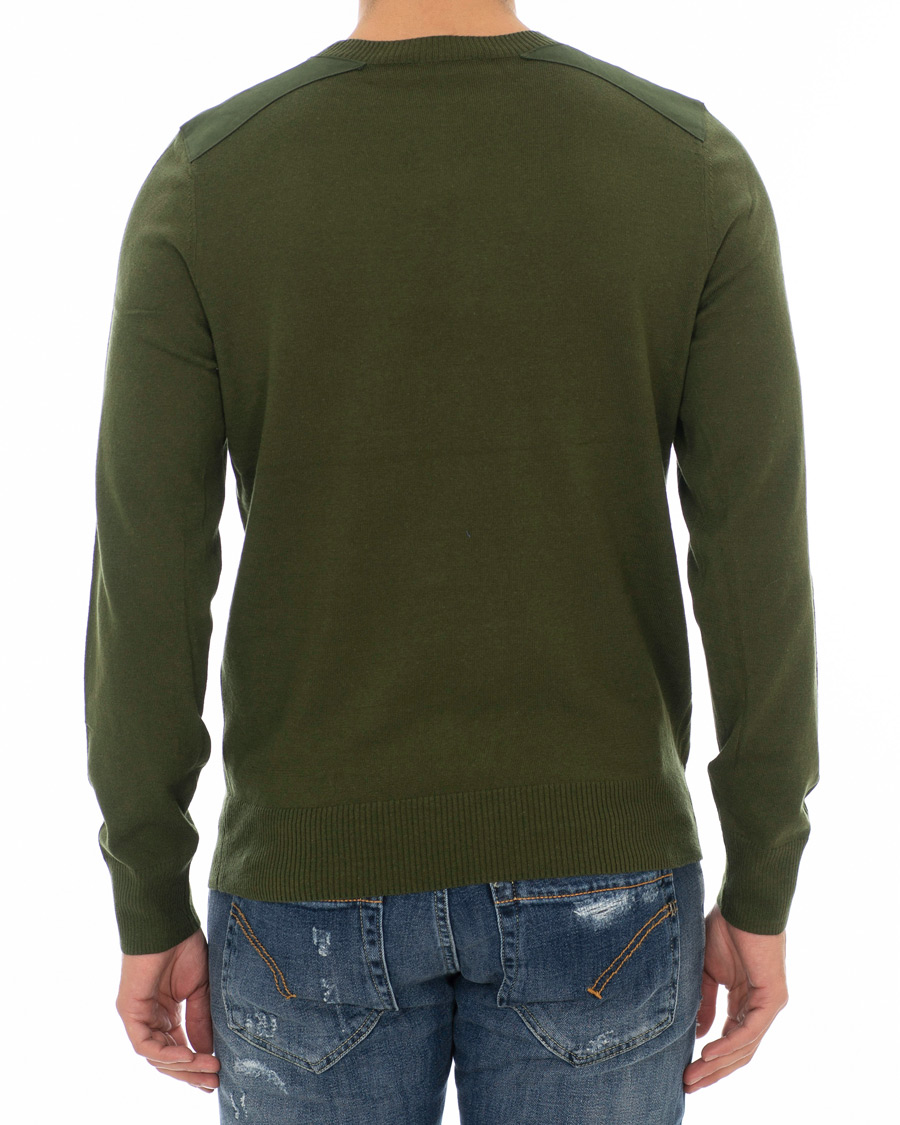 Herre | Gensere | A.P.C. | Ernest Shoulder Patch Knit Khaki Military