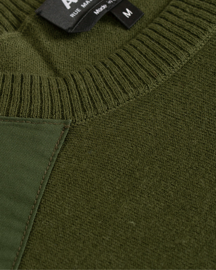 Herre | Gensere | A.P.C. | Ernest Shoulder Patch Knit Khaki Military