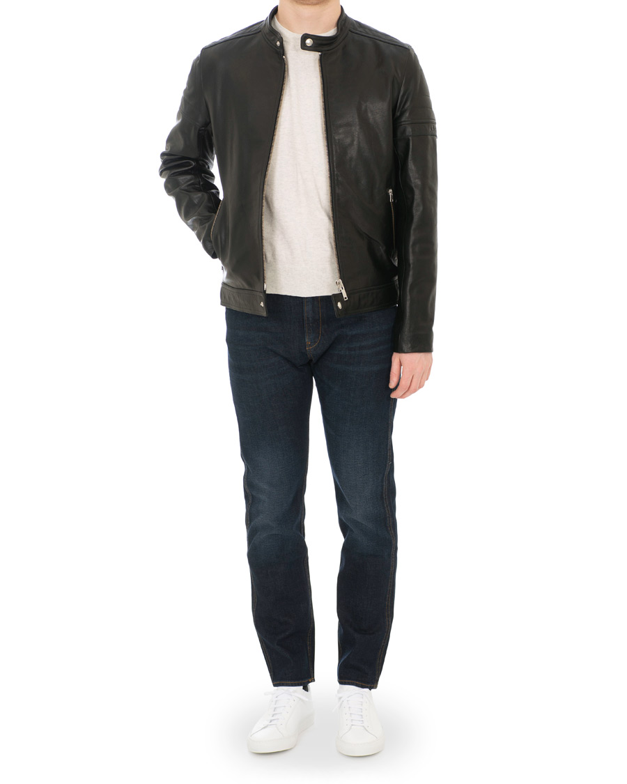 Herre | Jakker | A.P.C. | Coffee Racer Leather Jacket Black