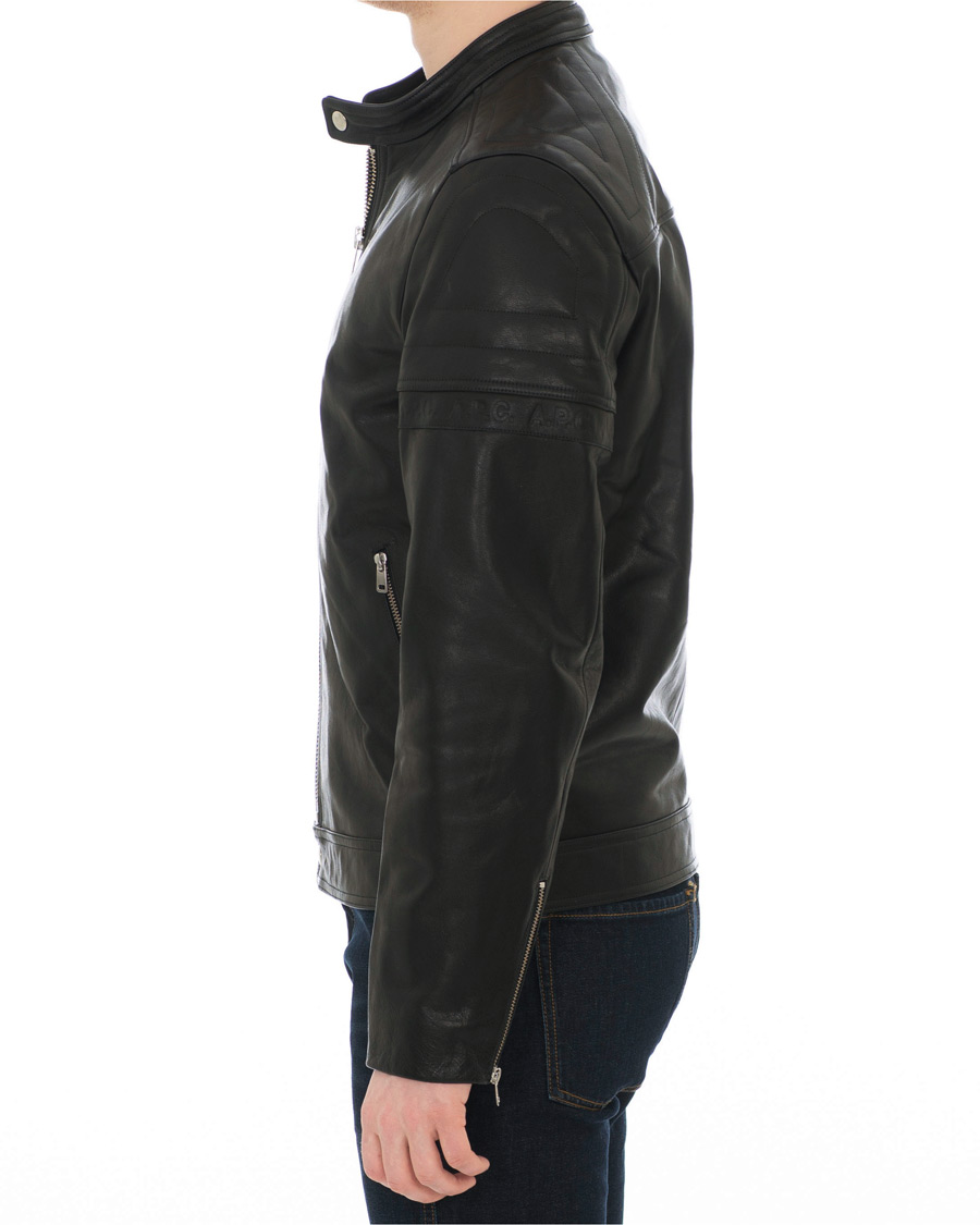 Herre | Jakker | A.P.C. | Coffee Racer Leather Jacket Black