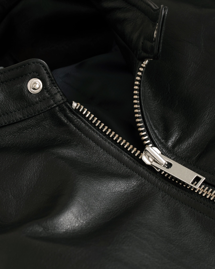 Herre | Jakker | A.P.C. | Coffee Racer Leather Jacket Black