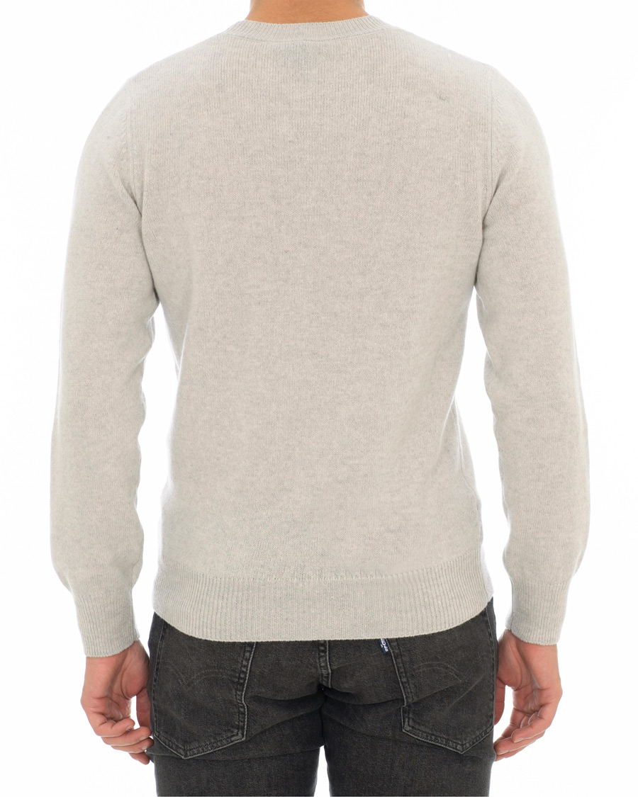 Herre | Gensere | A.P.C. | Colin Brushed Lambswool/Cotton Crew Neck Grey Melange