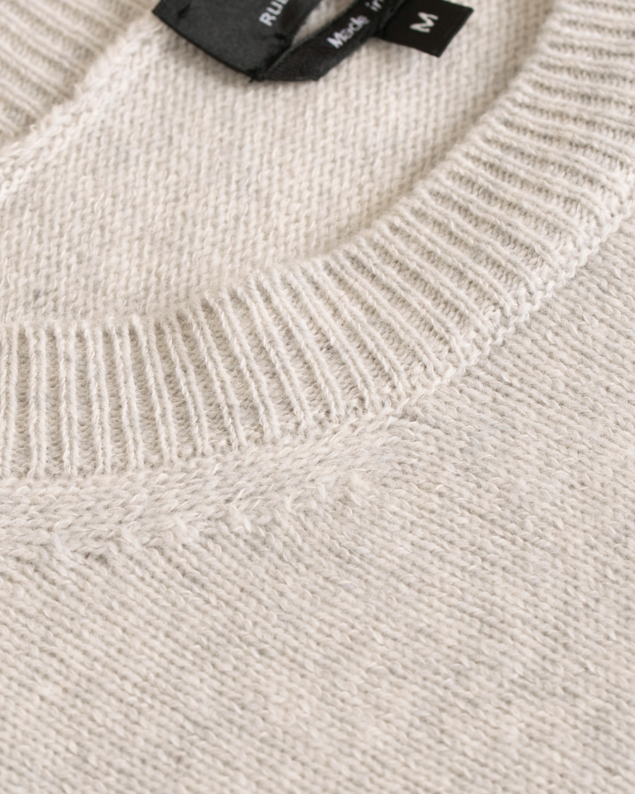 Herre | Gensere | A.P.C. | Colin Brushed Lambswool/Cotton Crew Neck Grey Melange