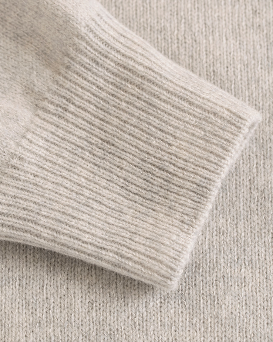 Herre | Gensere | A.P.C. | Colin Brushed Lambswool/Cotton Crew Neck Grey Melange