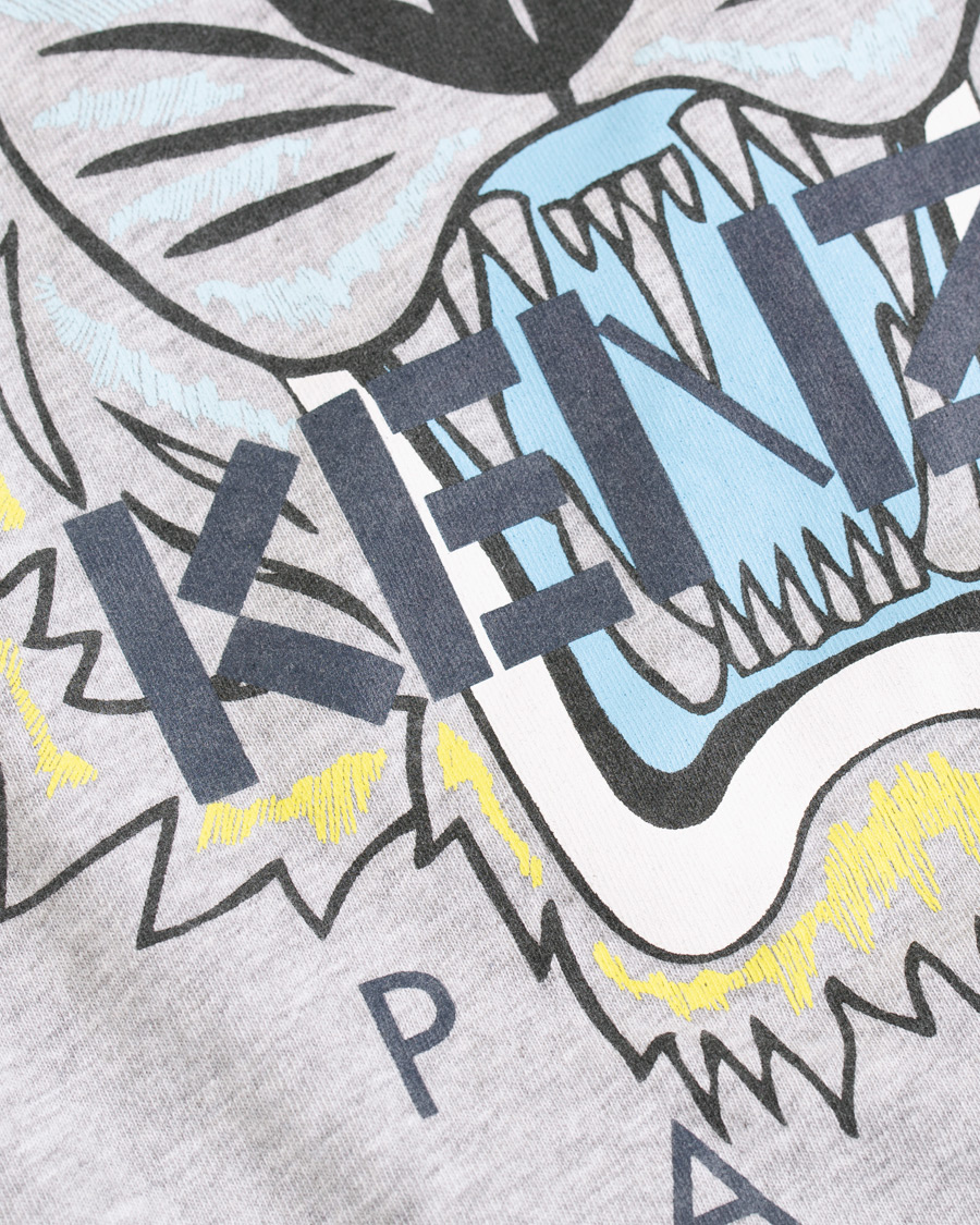 Herre | T-Shirts | KENZO | Tiger T-shirt Grey Melange