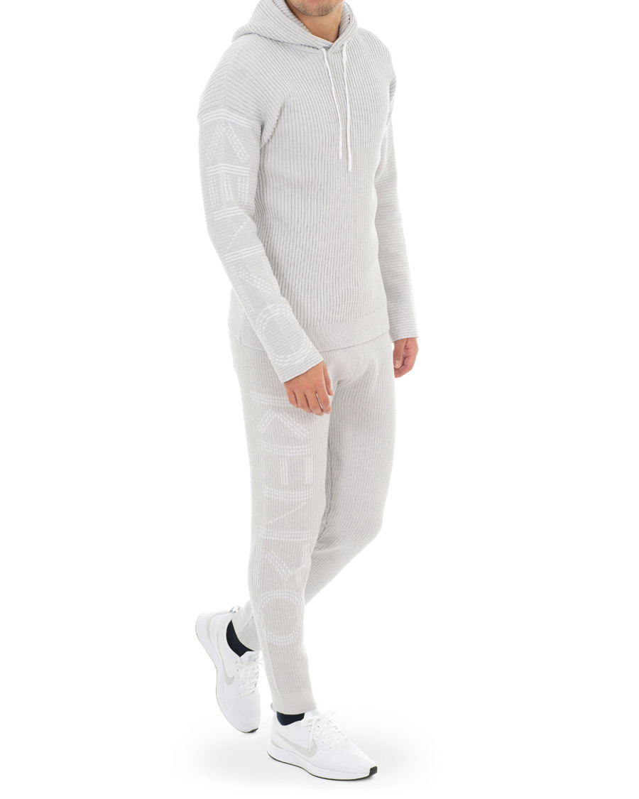 Herre | Gensere | KENZO | Knitted Hoodie Grey Melange