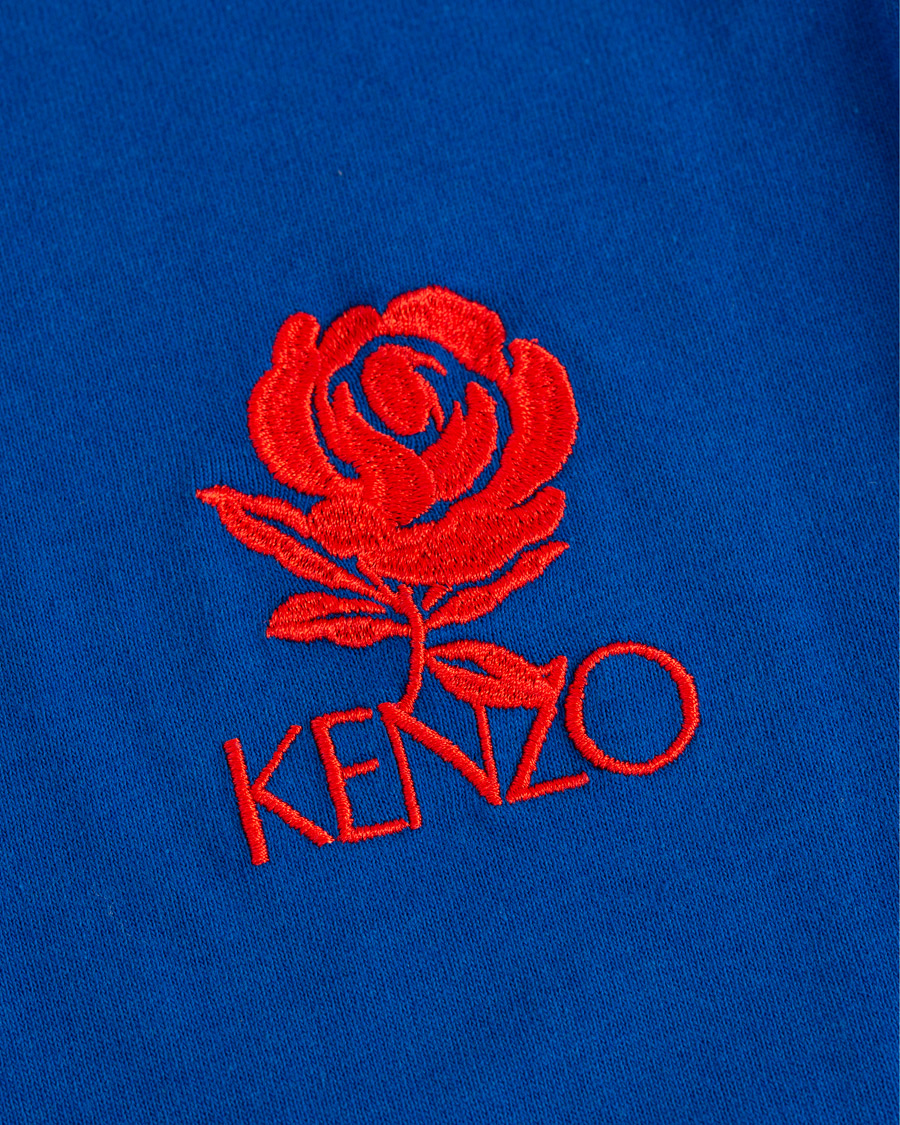 Herre | T-Shirts | KENZO | Rose Crest T-shirt Blue