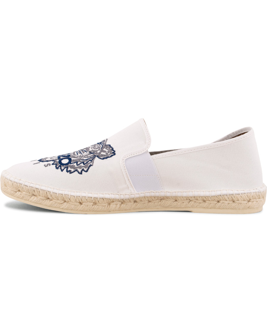 Herre | Kenzo Canvas Tiger Espadrilles White | KENZO | Canvas Tiger Espadrilles White